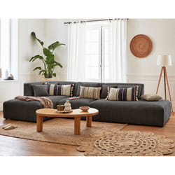 Best Mobilier Victoire Canapé d'angle 5 siège(s) Gris