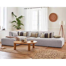 Best Mobilier Victoire Canapé d'angle 5 siège(s) Gris