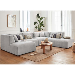 Best Mobilier Victoire Canapé d'angle 7 siège(s) Gris