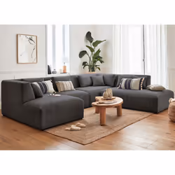 Best Mobilier Victoire, Gris, Velours, Bois, Plastique, 3260 mm, 2700 mm