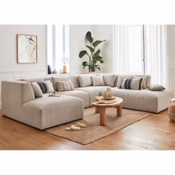 Best Mobilier Victoire, Beige, Velours, Bois, Plastique, 3260 mm, 2700 mm