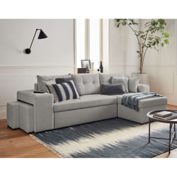 Best Mobilier California Canapé d'angle 4 siège(s) Gris
