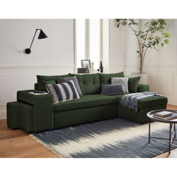 Best Mobilier California Canapé d'angle 4 siège(s) Vert