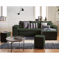 Best Mobilier California Canapé d'angle 4 siège(s) Vert