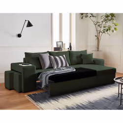 Best Mobilier California Canapé d'angle 4 siège(s) Vert