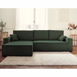 Best Mobilier Dellia Canapé d'angle 4 siège(s) Vert - Vue supplémentaire 5