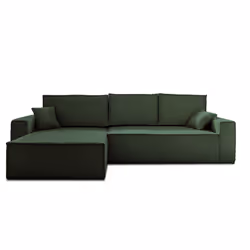 Best Mobilier Dellia Canapé d'angle 4 siège(s) Vert - Vue supplémentaire 6