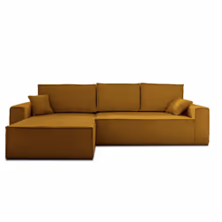 Best Mobilier Dellia Canapé d'angle 4 siège(s) Jaune - Vue supplémentaire 6