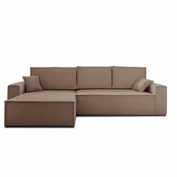 Best Mobilier Dellia Canapé d'angle 4 siège(s) Taupe - Vue supplémentaire 6