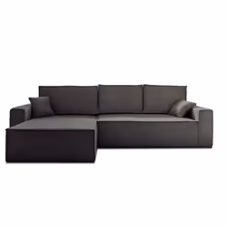 Best Mobilier Dellia Canapé d'angle 4 siège(s) Gris - Vue supplémentaire 6