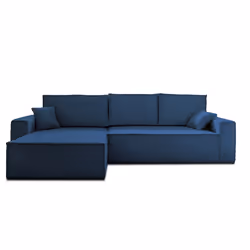 Best Mobilier Dellia Canapé d'angle 4 siège(s) Bleu - Vue supplémentaire 6