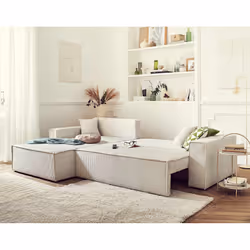 Best Mobilier Dellia Canapé d'angle 4 siège(s) Beige