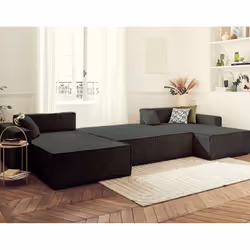 Best Mobilier Dellia 7 siège(s) Anthracite, Gris