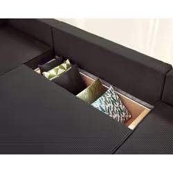 Best Mobilier Dellia 7 siège(s) Anthracite, Gris