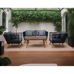 Best Mobilier Tiago ensemble de meubles de jardin Gris, Bois