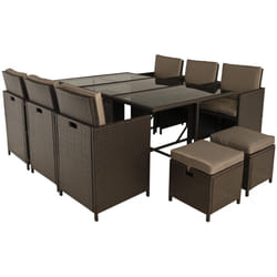 Best Mobilier Tao ensemble de meubles de jardin Marron, Taupe
