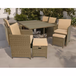 Best Mobilier Sunny ensemble de meubles de jardin Beige, Marron