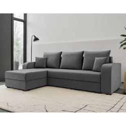 Best Mobilier Harvey Canapé d'angle 4 siège(s) Gris