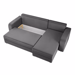 Best Mobilier Harvey Canapé d'angle 4 siège(s) Gris