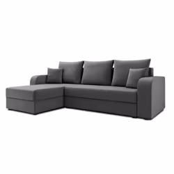 Best Mobilier Harvey Canapé d'angle 4 siège(s) Gris - Vue supplémentaire 4
