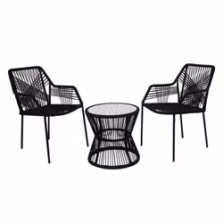 Best Mobilier Zambra ensemble de meubles de jardin Noir