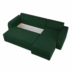 Best Mobilier Harvey Canapé d'angle 4 siège(s) Vert