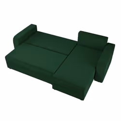 Best Mobilier Harvey Canapé d'angle 4 siège(s) Vert
