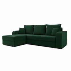 Best Mobilier Harvey Canapé d'angle 4 siège(s) Vert - Vue supplémentaire 4