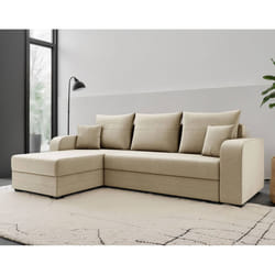 Best Mobilier Harvey Canapé d'angle 4 siège(s) Beige