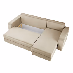 Best Mobilier Harvey Canapé d'angle 4 siège(s) Beige