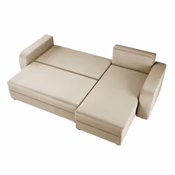 Best Mobilier Harvey Canapé d'angle 4 siège(s) Beige