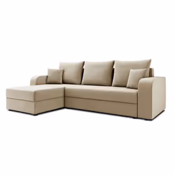 Best Mobilier Harvey Canapé d'angle 4 siège(s) Beige - Vue supplémentaire 4