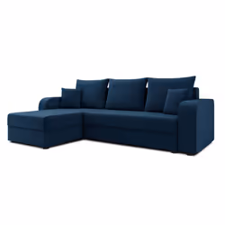 Best Mobilier Harvey Canapé d'angle 4 siège(s) Bleu, Marine - Vue supplémentaire 4