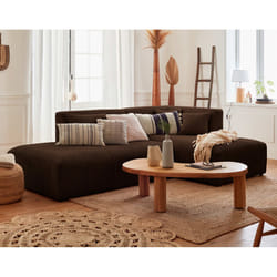 Best Mobilier Victoire Canapé d'angle 4 siège(s) Marron
