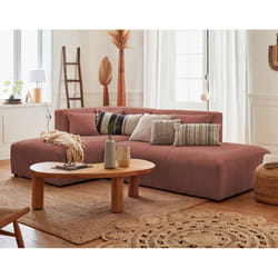 Best Mobilier Victoire Canapé d'angle 4 siège(s) Rose