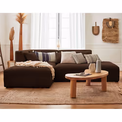 Best Mobilier Victoire Canapé d'angle 4 siège(s) Marron