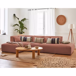 Best Mobilier Victoire, Rose, Velours, Bois, Plastique, 3520 mm, 1680 mm