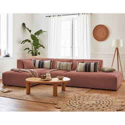 Best Mobilier Victoire Canapé d'angle 5 siège(s) Rose