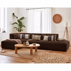 Best Mobilier Victoire, Marron, Velours, Bois, Plastique, 3520 mm, 1680 mm