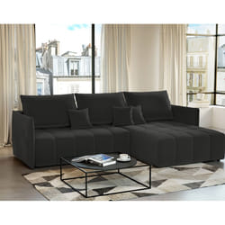Best Mobilier Petra Canapé d'angle 4 siège(s) Gris