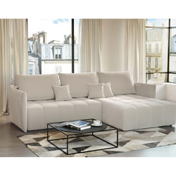 Best Mobilier Petra Canapé d'angle 4 siège(s) Beige