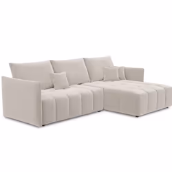 Best Mobilier Petra Canapé d'angle 4 siège(s) Beige