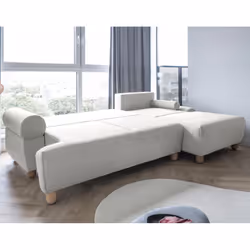 Best Mobilier Olli Canapé d'angle 4 siège(s) Beige