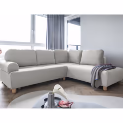 Best Mobilier Olli, Beige, Tissu, Bois, Bois, 2460 mm, 2040 mm