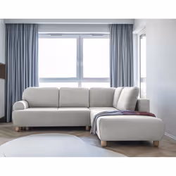 Best Mobilier Olli Canapé d'angle 5 siège(s) Beige