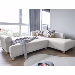 Best Mobilier Olli Canapé d'angle 5 siège(s) Beige