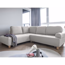 Best Mobilier Olli, Beige, Tissu, Bois, Bois, 2460 mm, 2040 mm