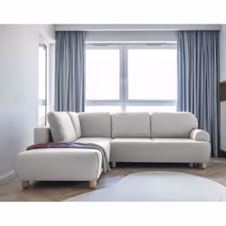 Best Mobilier Olli Canapé d'angle 5 siège(s) Beige