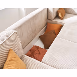 Best Mobilier Charlie Canapé d'angle 7 siège(s) Beige