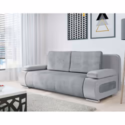 Best Mobilier Elio, Gris, Velours, Bois, Plastique, 2000 mm, 920 mm